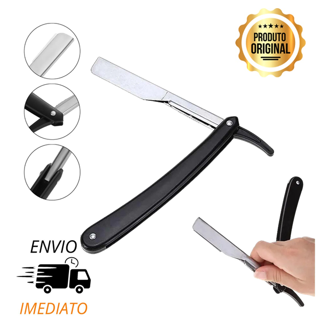 Navalhete Navalha Barbeiro Profissional Henna Cabelo Inox Lâmina em Oferta na Shopee