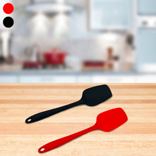 Colher de Silicone Espátula Reta 27cm Grande