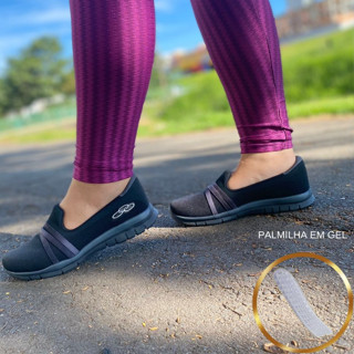 Sapatilha Lunna Feminina Esportiva palmilha em gel Leve Confortável Promoção