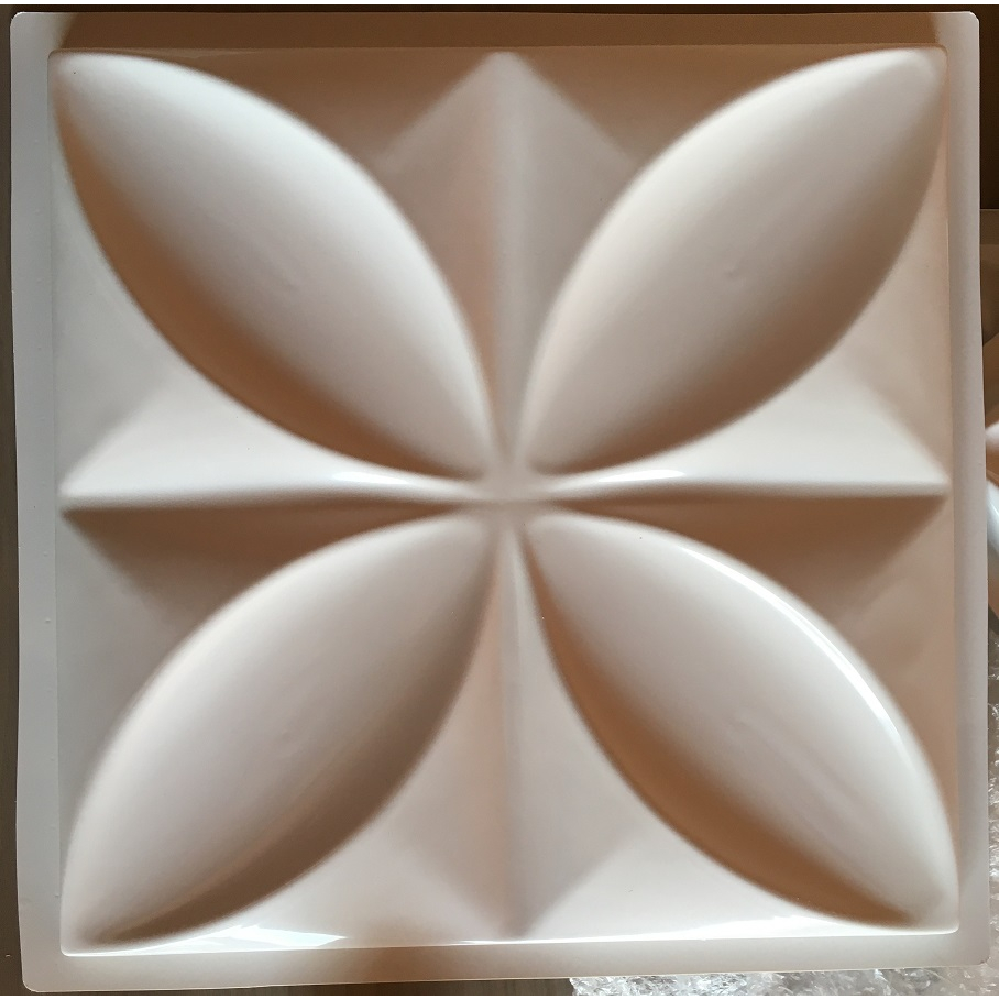 Forma 3d Molde Gesso 3d Floral Petala 39x39cm ABS 2mm Molde para gesso/cimento/concreto 3d