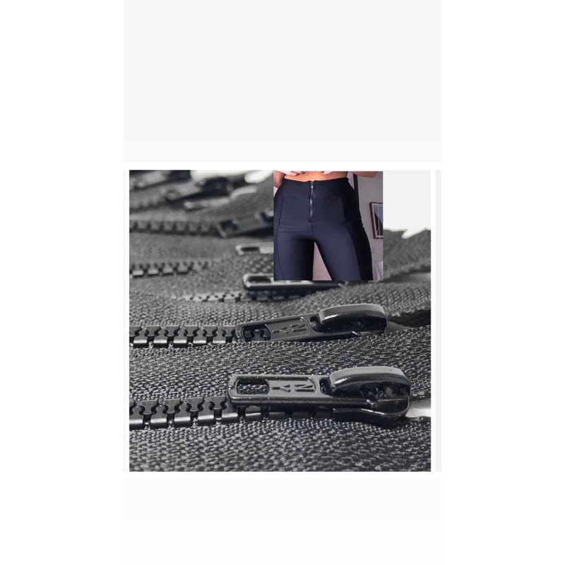 kit com 10 Zíper Dentado Jacaré N° 5 Plástico Fixo 15cm/18cm