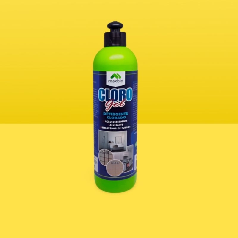 cloro gel Maxbio 500ml - detergente clorado, alvejante e Removedor de Fungos