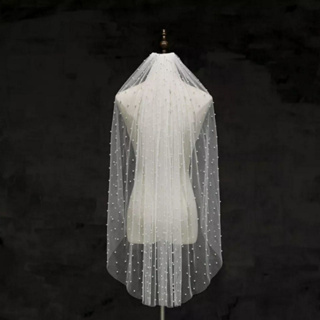 Véu Mantilha Curto Noiva Casamento Pente Pérola V17 em Oferta na Shopee