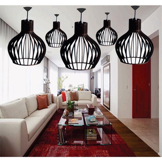 Kit 5 Pendentes MDF Área Gourmet Lustres Rústicos em Madeira Cru/Marrom/Preto Com Fiação em Oferta na Shopee