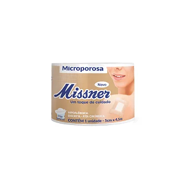 Fita Microporosa Bege Missner 5cm x 4,5m