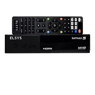 Receptor Digital Full Hd Satmax 5 Banda C ou Ku Canal Livre Etrs70 HDMI Elsys para Antena Parabólica