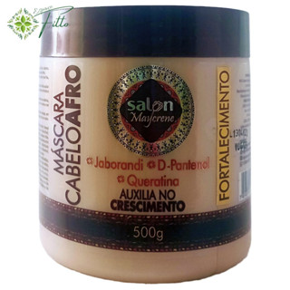 Máscara Afro Salon Maycrene hidratação para Cabelos Cacheados a Crespos 500g