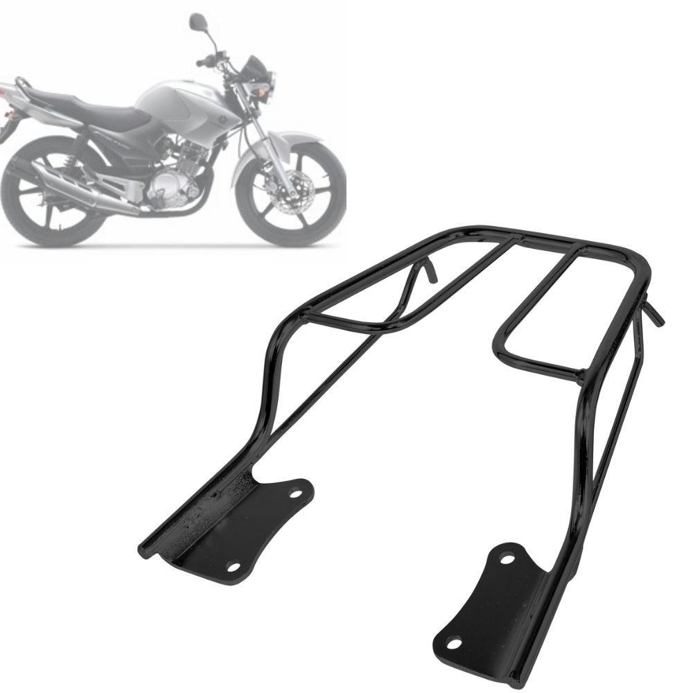 Bagageiro Sansão Tipo Churrasqueira Moto Cromo Forte YBR 125  2009 2010 2011 2012 2013