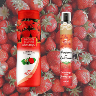 Kit sabonete + Perfume de calcinha MORANGO