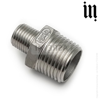 Conexão Aço Inox 316 Redução Niple Macho 1/2 X Macho 1/4