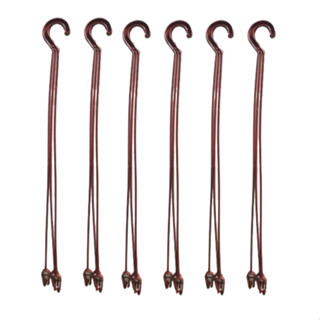 Kit 20 Hastes 43cm Marrom