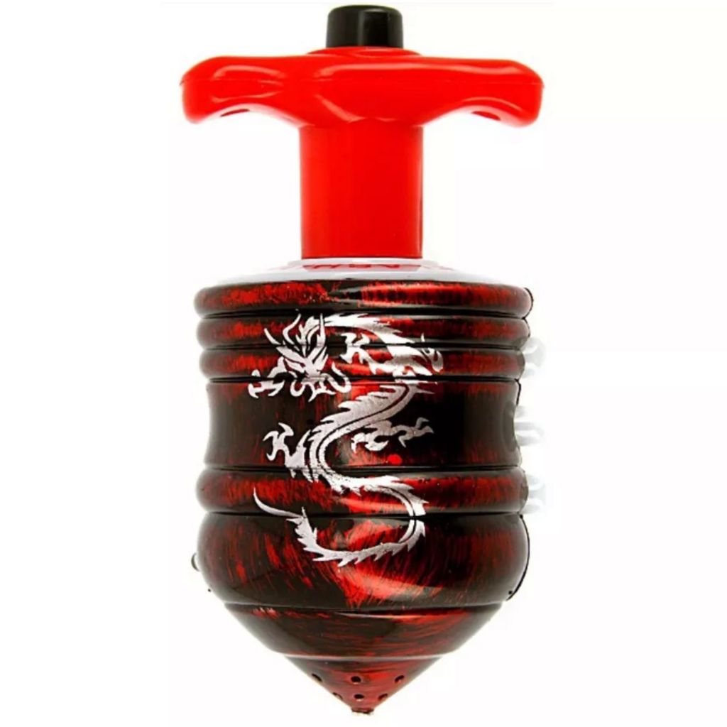 Pião Musical Luminoso Com Lançador Automático Luz e Som Brinquedo