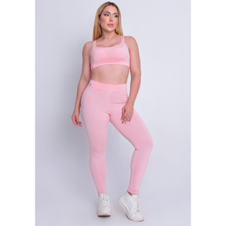 Conjunto Grace Rosa Claro AQN SPORT Zero Transparência - Feminino