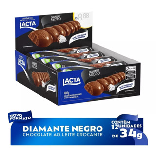 Chocolate Lacta Diamante Negro Display Com 12 Unid De 34g