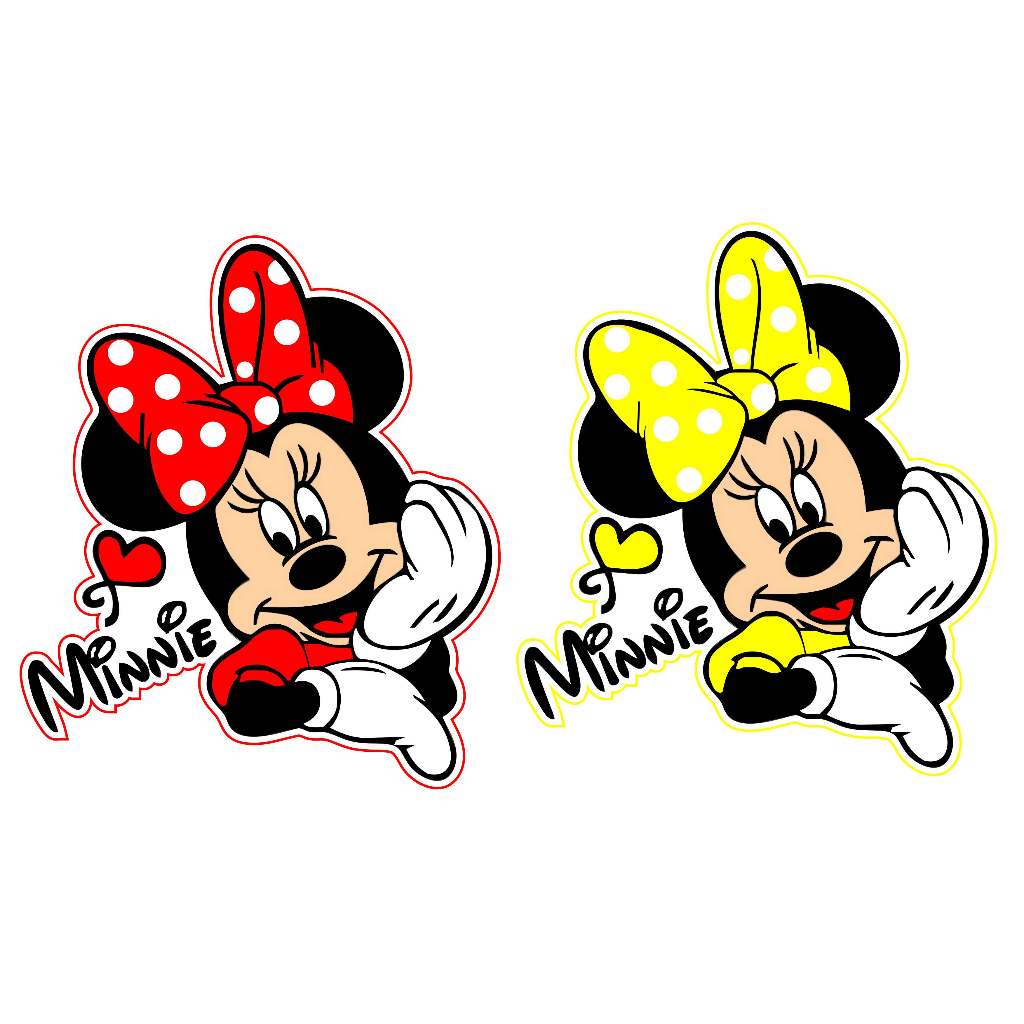 Adesivo Minnie Cor Pink Brilhante À Prova D'água Md: 16x13 Temos á pronta entrega Chega rapidinho. — imagem 2 de 2