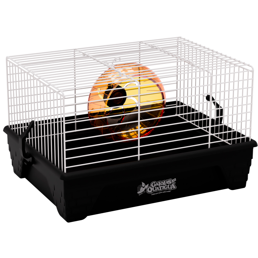 Gaiola e Transporte Compacto com Rodinha para Hamster