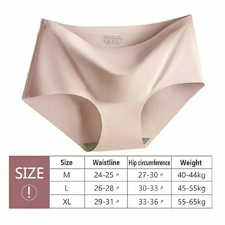 Calcinha de Seda Sem Costura Roupa Íntima Confortável Feminina Sexy