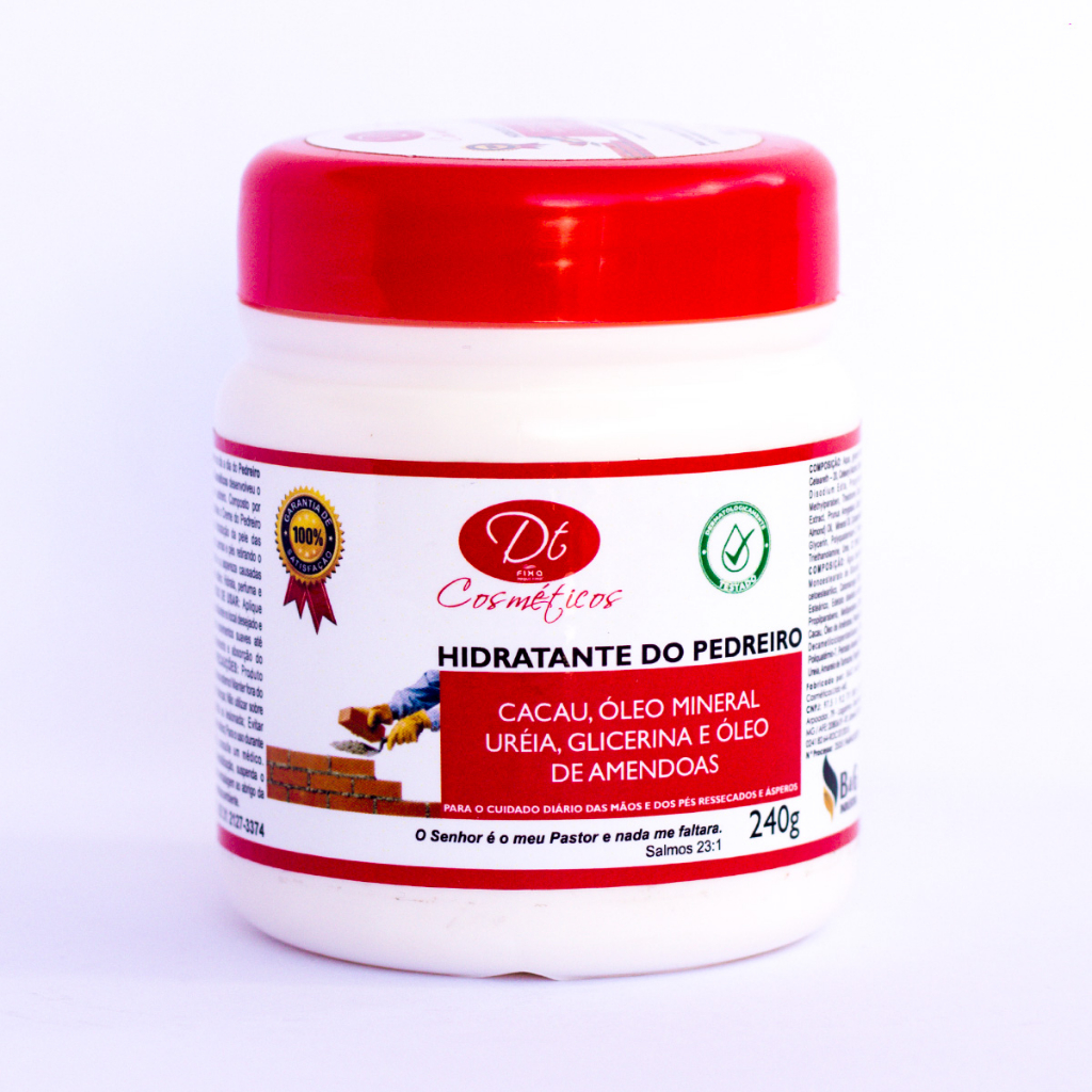 Creme Para Pedreiro Hidratante Para Os Pés Rachados Pele Ressecada Com Uréia e Amêndoa