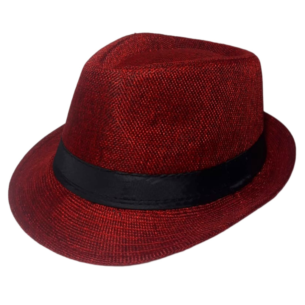 Chapéu Vermelho Malandro Maria Navalha Ze Pilintra Vermelho Preto Fita Preta Umbanda Candomblé