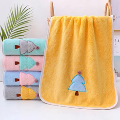 Kit 2pc Toalhas Lela Kids Textura Macia Árvore Infantil