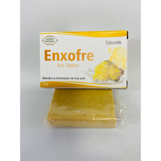 Sabonete em barra de enxofre - ajuda a combater foliculite - 90gr - Lianda Natural