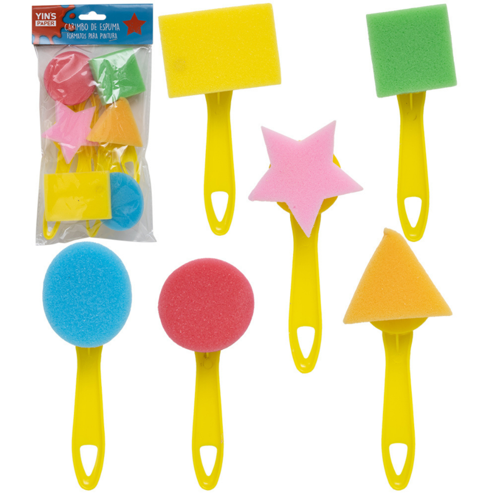 Carimbo Pincel Figuras Geométricas Para Pintura em Oferta na Shopee