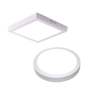 kit 10 Painel Led 18w 22.5x22.5 cm Sobrepor Quadrado ou Redondo plafon 3000K 4000K 6500K