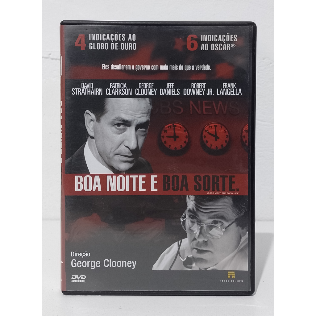 DVD - Boa noite e Boa Sorte (good night, and good luck)