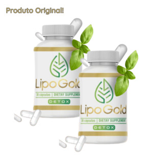 LIPO GOLD DETOX - 30 CAPS - SUPPLEMENT DETOX - KIT COM 2 UNIDADES.