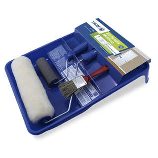 Kit Pintura 5 Peças Multiuso Rolo Pincel Bandeja 1540 Tigre em Oferta na Shopee