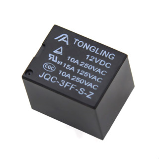 Rele 12v 10a 1 Contato 5 Pinos Jqc-3ff-s-z Tongling T73