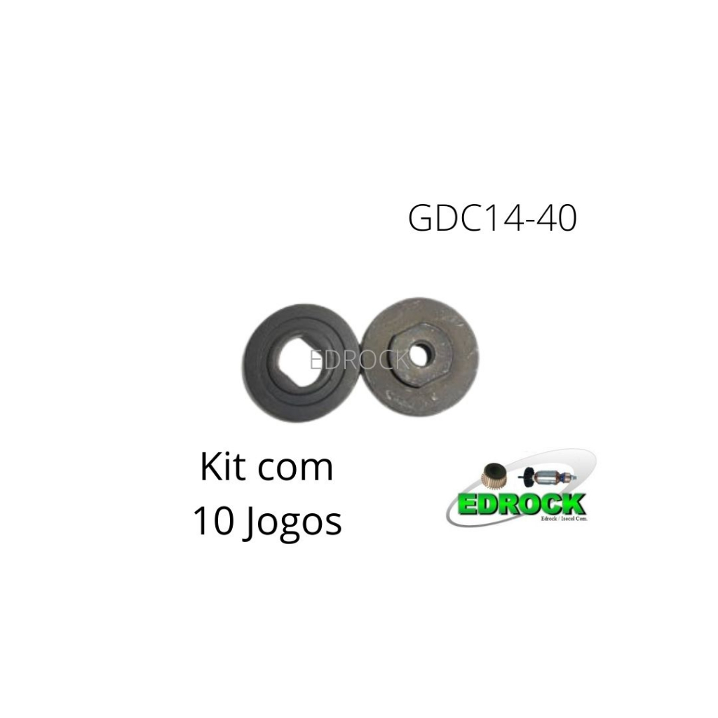 Flanges ( Interna + Externa ) Para Serra Mármore Bosch GDC 14-40 / GDC 34  ( Kit Com 10 Jogos )