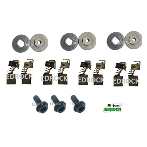 Flanges ( Interna + Externa ) + Escovas de Carvão + Parafusos Para Serra Mármore Bosch GDC 14-40 / E-48 / GDC 34