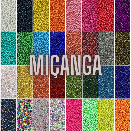 50 Gramas Pacote Miçanga Vidro Pulseira Artesanato 3.6mm Misanga Missanga Miçangão Guia Candomblé