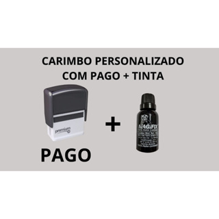 CARIMBOS PERSONALIZADO c/ PAGO + TINTA 30ML em Oferta na Shopee