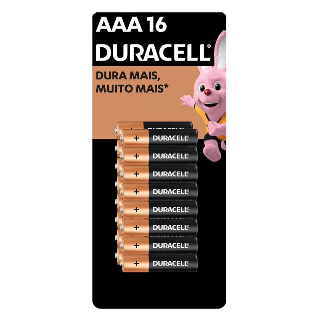Pilha Duracell Alcalina AAA - 16 Unidades em Oferta na Shopee