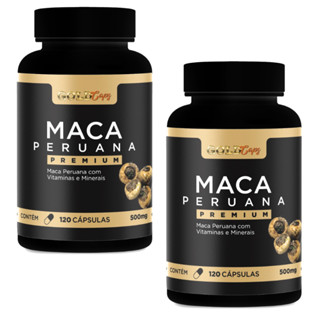 Maca Peruana Com Vitaminas e Minerais 120 Cápsulas 2 Potes