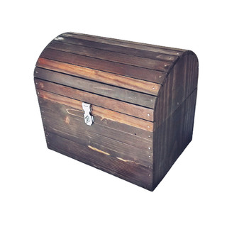 Bau Grande Multiuso 35x50x30 Bau Caixote Rustico Porta Treco Bau Multiuso em Madeira Natural Maciça