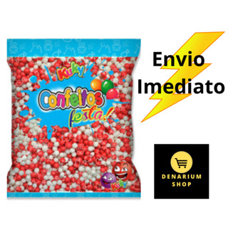 Confeitos de Açúcar Confeito Tubetes Confeito Festa 500gr Kuky Tubete em Oferta na Shopee