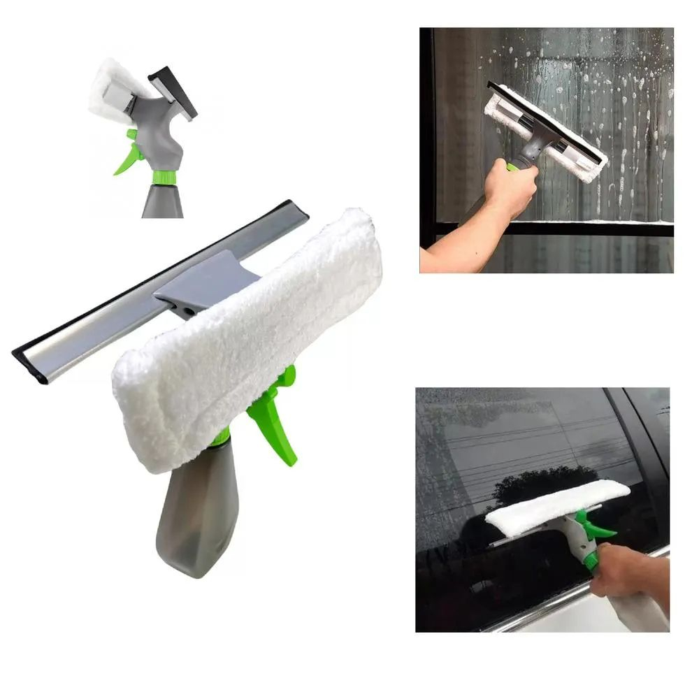 Rodo Limpa   Multiuso Vidro Mop 3 em 1 com Spray e Reservatório 250ml - Limpeza Fácil e Eficiente LKS