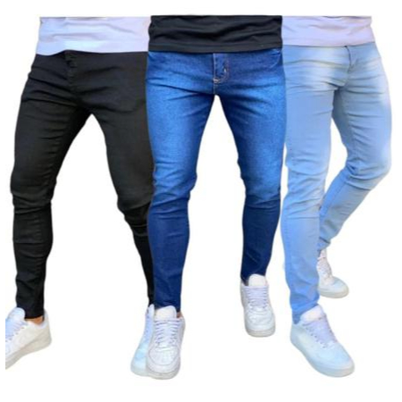 KIT 2 Calça Jeans Masculina Slim com plus size direta da fbrica
