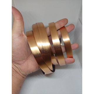 Fita Decorativa Plástica Metalizada COR COBRE (Larg. 1,5 cm x 5 Mts compr.) Não é auto colante***