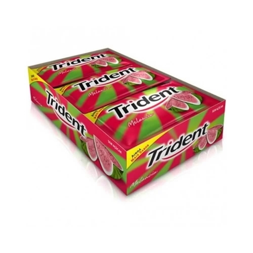 Chicle Trident Melancia Com 21 Unidades