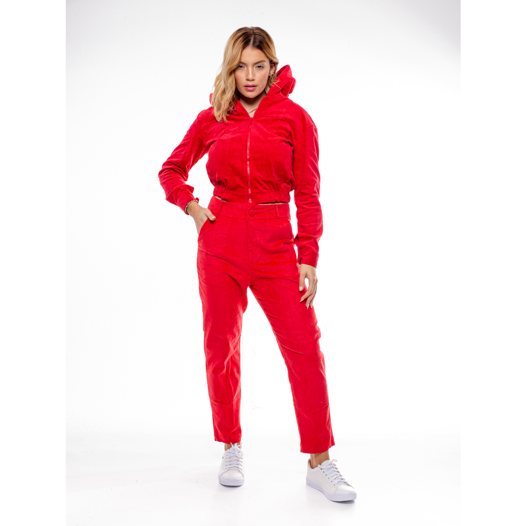 CONJUNTO DE MOLETON COTELE COM CAPUZ .CON-013