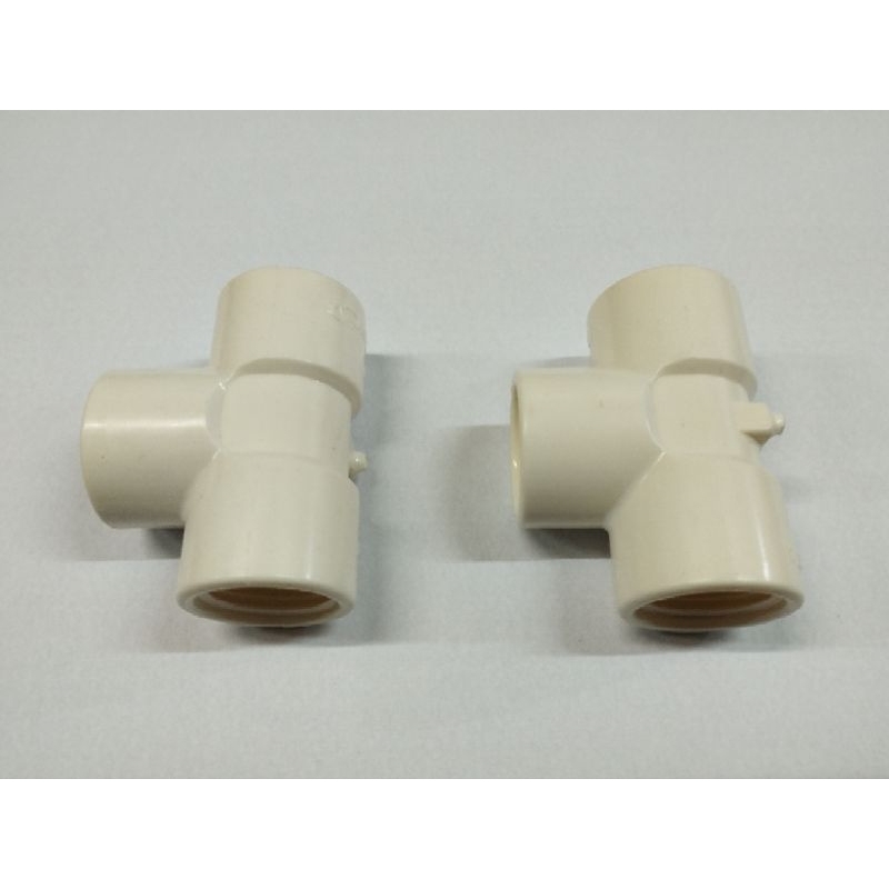 KIT 2  UNID. TE TEE ADAPTADOR 1/2" PVC TORNEIRA CONEXÃO