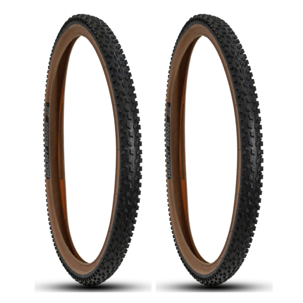 Par Pneus Bike Mtb Arisun Aro 29x2.10 Mount Bona Com Faixa Marrom