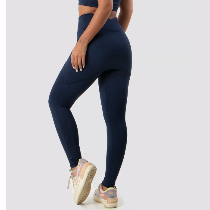 Calça saia Tapa Bumbum Cintura Alta Fitness calça legging suplex liso
