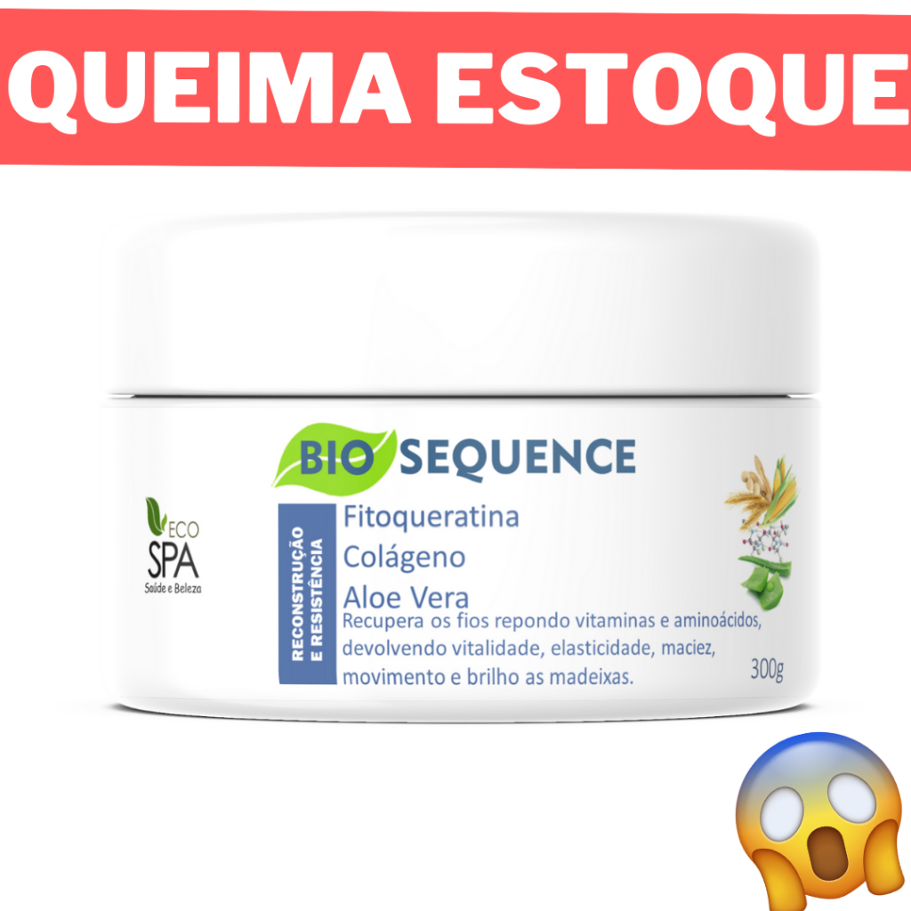 CRONOGRAMA ORGÂNICO MÁSCARA DE RECONSTRUÇÃO, TRATAMENTO SALVA CABELO 300g