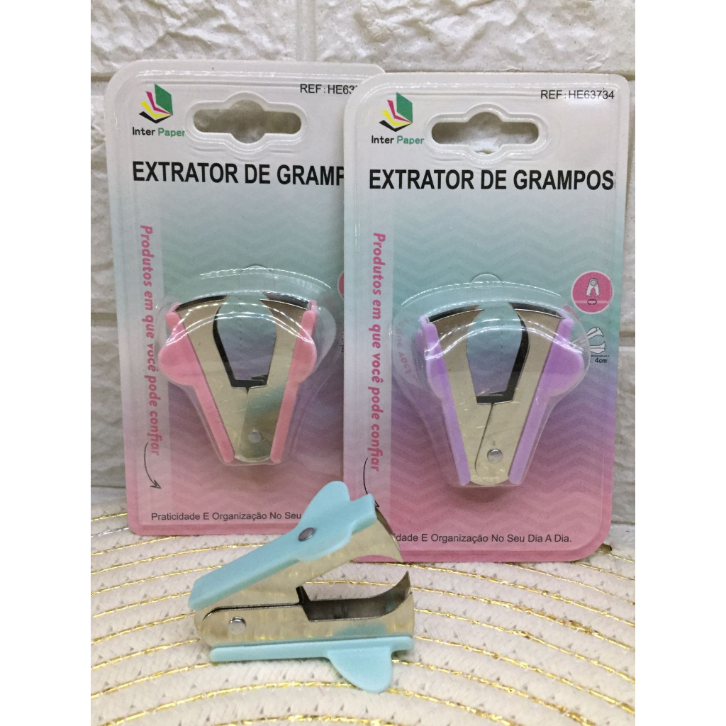 Extrator de Grampos Removedor de grampos para Folhas Mini Removedor De Grampos Portátil Manual em Oferta na Shopee