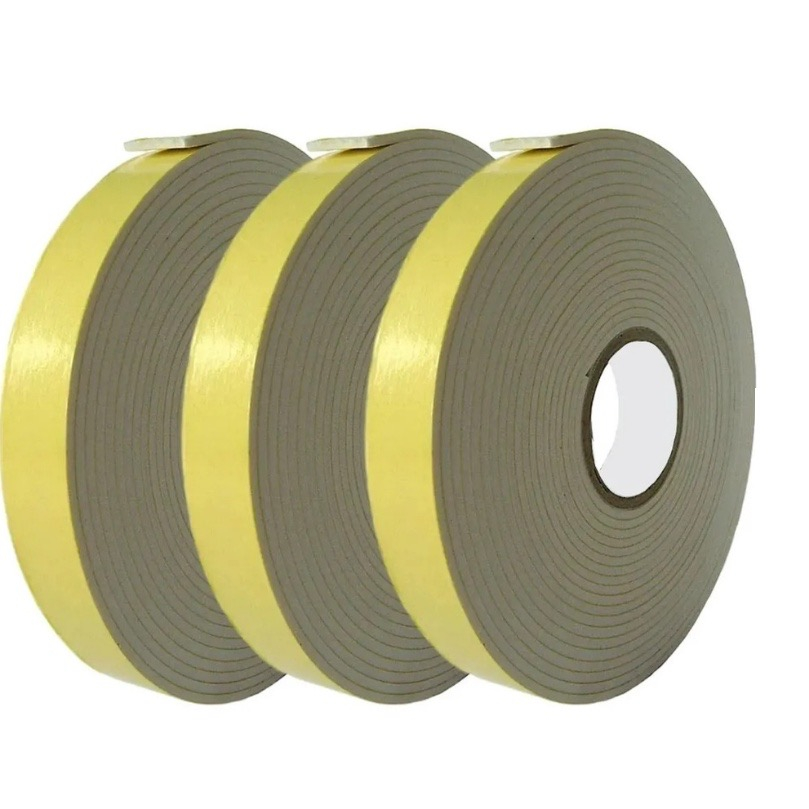 Fita Banana Adesiva de Espuma Dupla Face 19mm x 1,5m Profissional